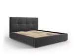 Кровать Micadoni Home Sage, 180x200 см, темно-серая