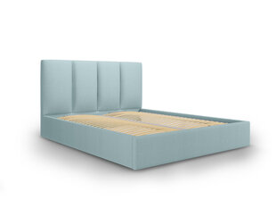 Кровать Micadoni Home Pyla 45, 160x200 см, светло-синяя цена и информация | Кровати | 220.lv