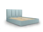 Кровать Micadoni Home Pyla 45, 160x200 см, светло-синяя