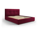 Кровать Micadoni Home Sage, 140x200 см, красная