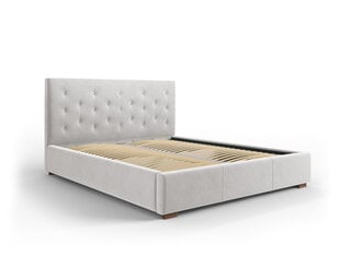 Кровать Micadoni Home Seri 45, 140x200 см, светло-серая цена и информация | Кровати | 220.lv