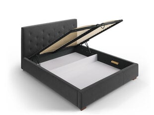 Кровать Micadoni Home Seri, 160x200 см, темно-серая цена и информация | Кровати | 220.lv