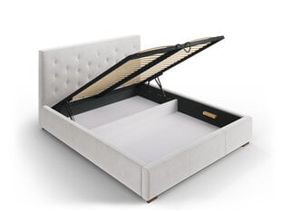 Кровать Micadoni Home Seri, 180x200 см, светло-серая цена и информация | Кровати | 220.lv