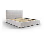 Кровать Micadoni Home Aranda, 180x200 см, светло-серая