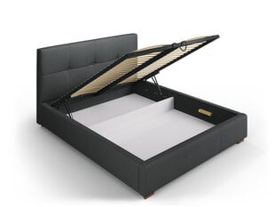 Кровать Micadoni Home Sage 45, 140x200 см, темно-серая цена и информация | Кровати | 220.lv