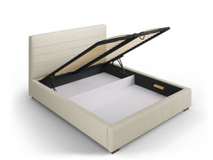 Кровать Micadoni Home Aranda 45, 140x200 см, бежевая цена и информация | Кровати | 220.lv