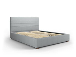 Кровать Micadoni Home Aranda 45, 140x200 см, светло-серая цена и информация | Кровати | 220.lv