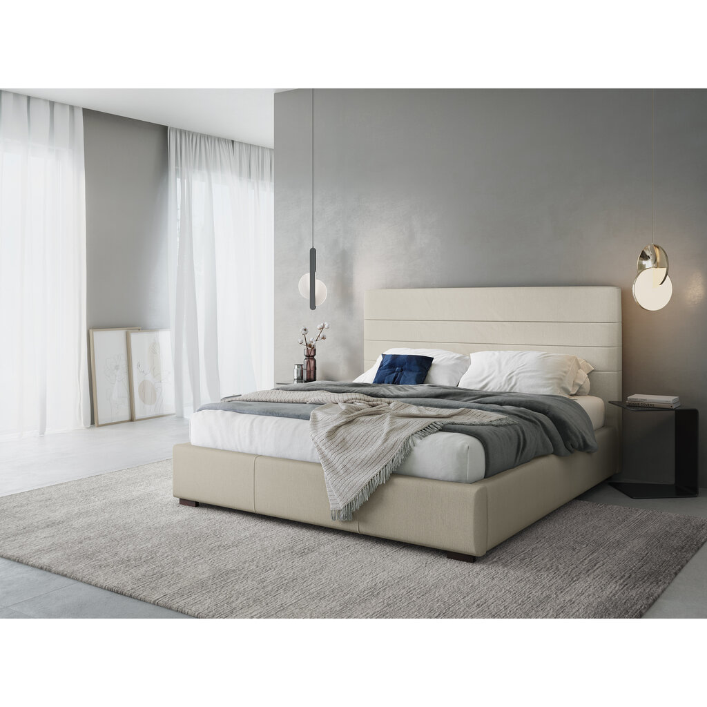 Gulta Micadoni Home Aranda 45, 160x200cm, smilškrāsas cena un informācija | Gultas | 220.lv