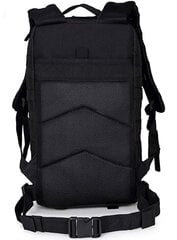 Рюкзак XL в стиле милитари, 30 л, черный цена и информация | Туристические, походные рюкзаки | 220.lv