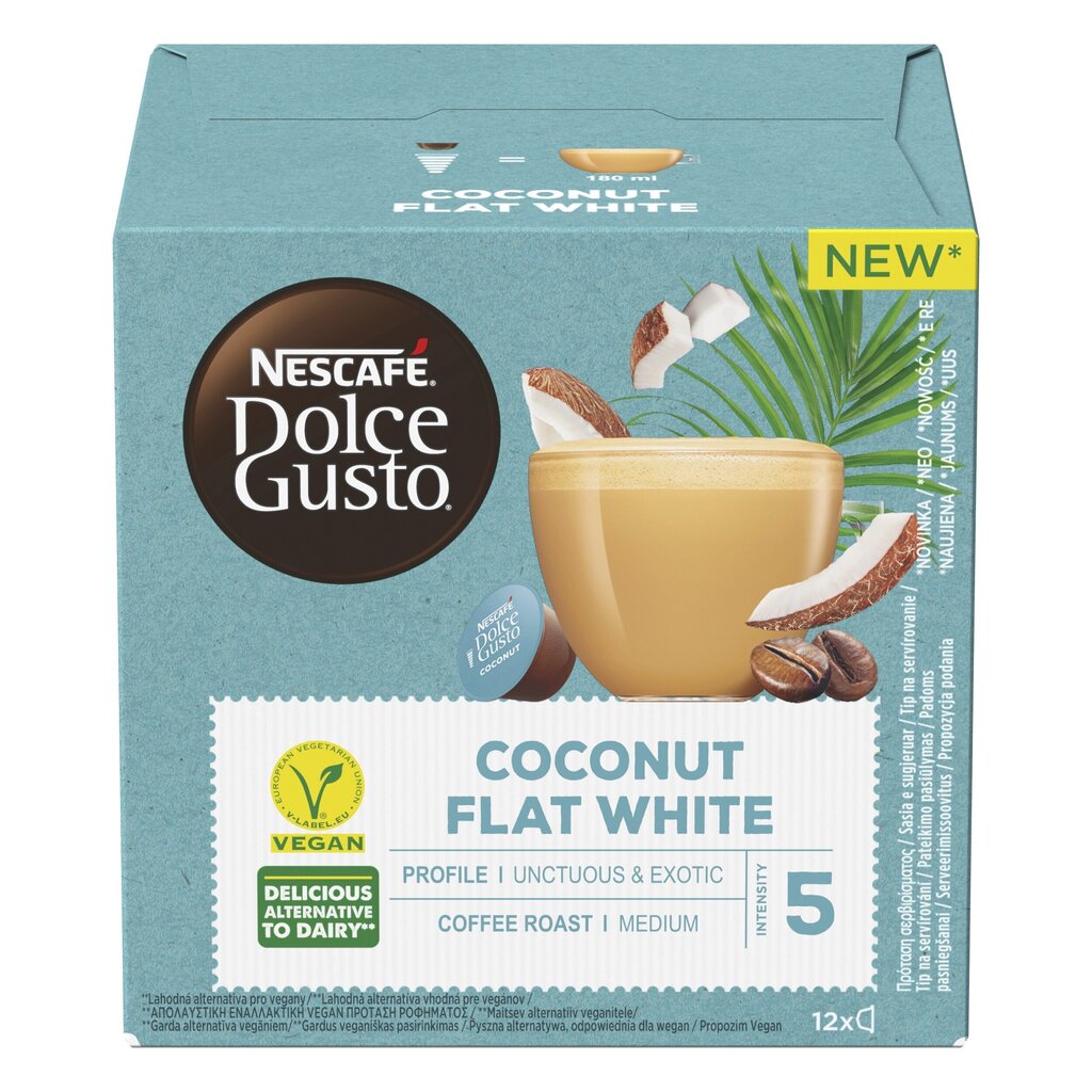 Kafija Nescafe Dolce Gusto Coconut Flat White, 12 gab. cena un informācija | Kafija, kakao | 220.lv