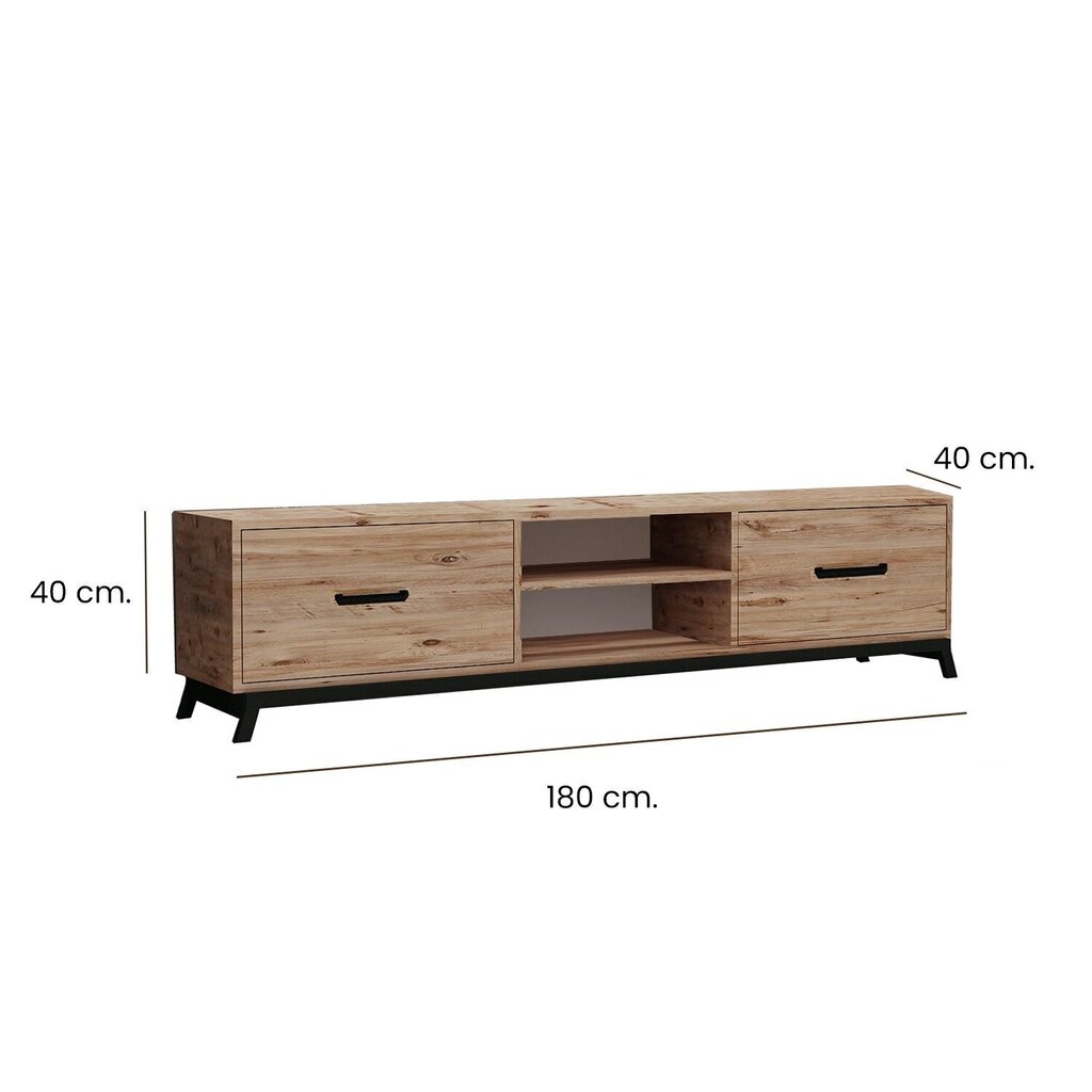 TV galdiņš Kalune Design 570(II), 180 cm, brūns cena un informācija | TV galdiņi | 220.lv