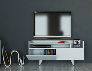 TV galdiņš Kalune Design 745(II), 120 cm, balts cena un informācija | TV galdiņi | 220.lv
