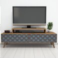 ТВ столик Kalune Design 845, 140 см, коричневый/синий