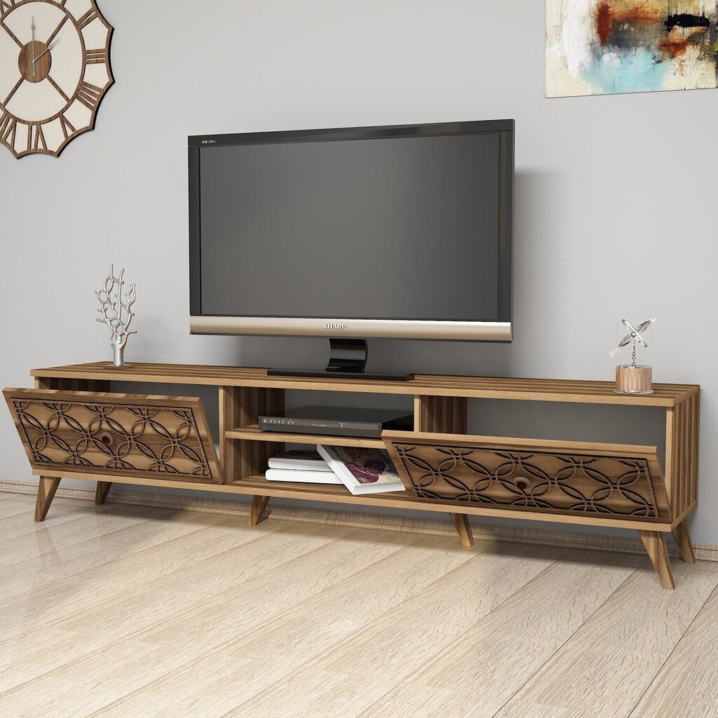 TV galdiņš Kalune Design 845,180 cm, brūns cena un informācija | TV galdiņi | 220.lv