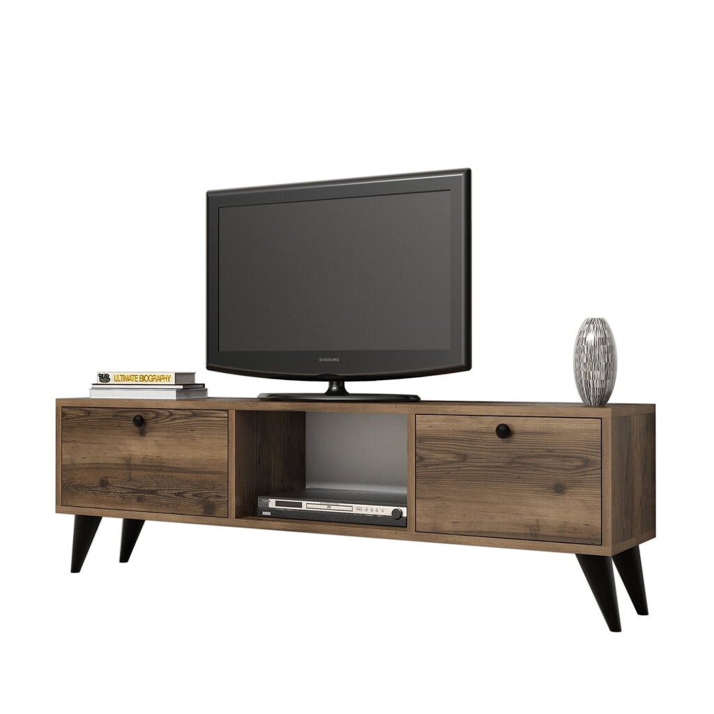 TV galdiņš Kalune Design 389, 139 cm, brūns cena un informācija | TV galdiņi | 220.lv