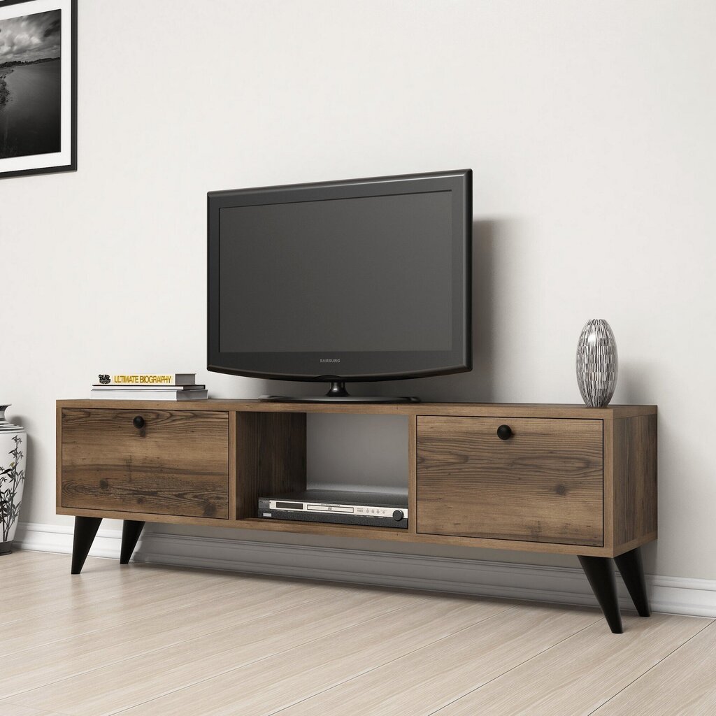 TV galdiņš Kalune Design 389, 139 cm, brūns cena un informācija | TV galdiņi | 220.lv