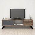 ТВ столик Kalune Design 389, 138 см, коричневый/серый