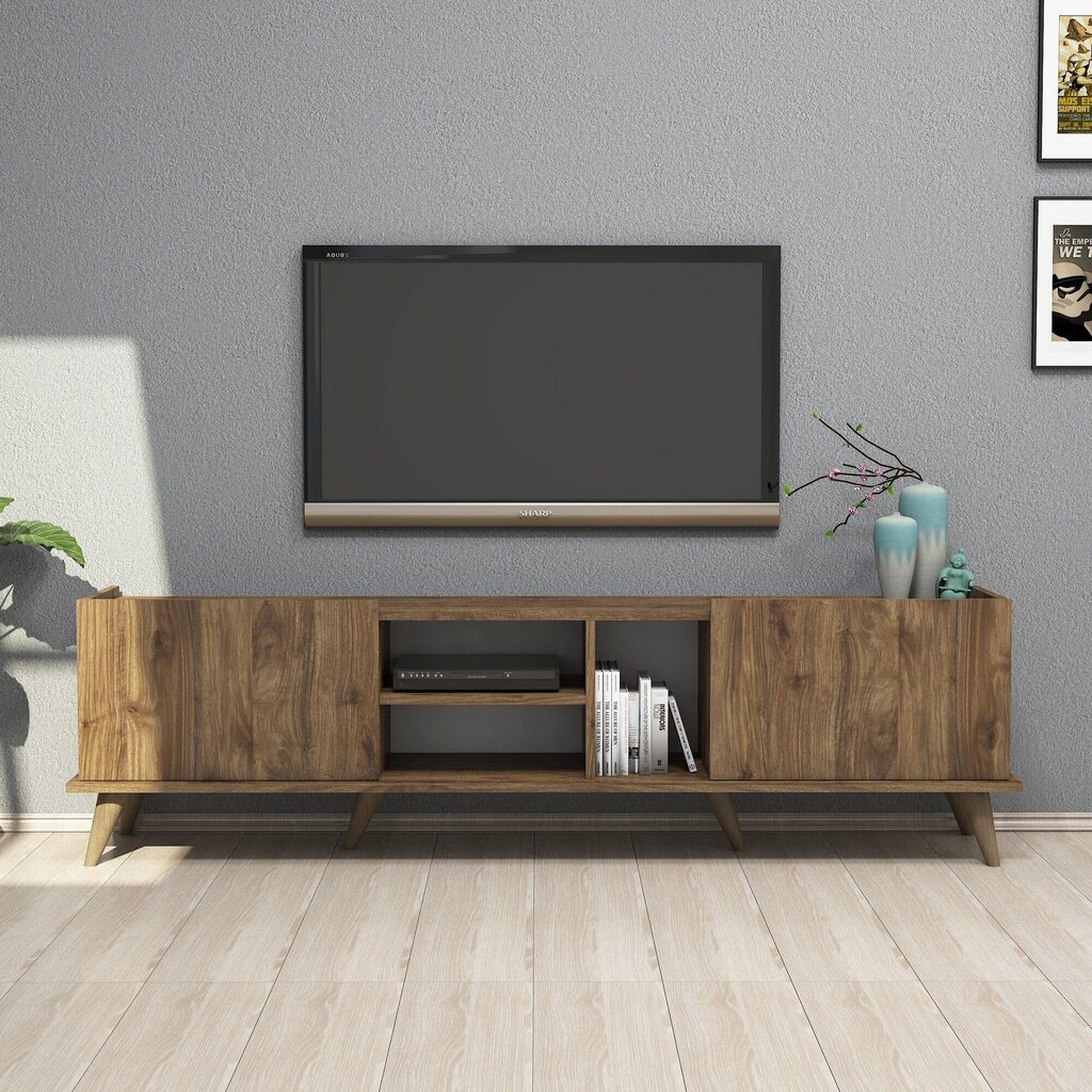 TV galdiņš Kalune Design 389, 180 cm, brūns cena un informācija | TV galdiņi | 220.lv