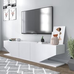 ТВ столик Kalune Design 598(I), 180 см, белый цена и информация | Тумбы под телевизор | 220.lv