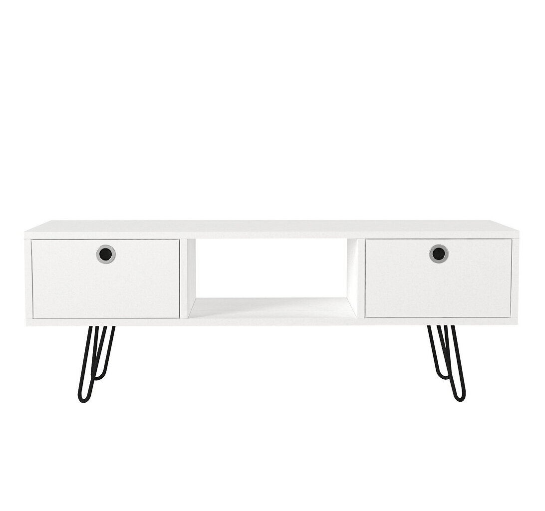TV galdiņš Kalune Design 756 (II), 120 cm, balts cena un informācija | TV galdiņi | 220.lv