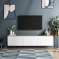 TV galdiņš Kalune Design 382(I), 160 cm, balts цена и информация | TV galdiņi | 220.lv