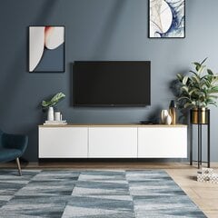 TV galdiņš Kalune Design 382(I), 160 cm, balts cena un informācija | TV galdiņi | 220.lv