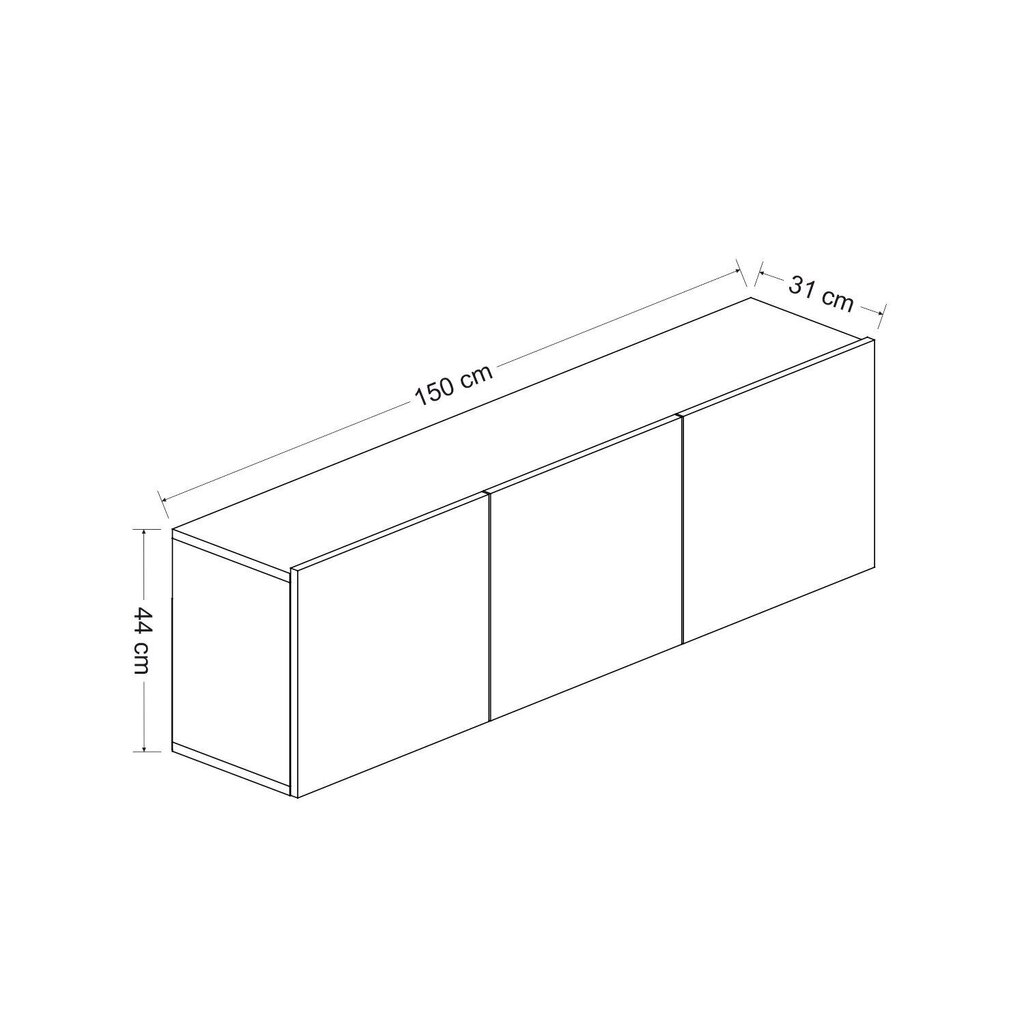 TV galdiņš Kalune Design 382(I), 150 cm, balts cena un informācija | TV galdiņi | 220.lv