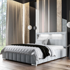 Кровать Selsey Foenum, 160x200 см, серая цена и информация | Кровати | 220.lv