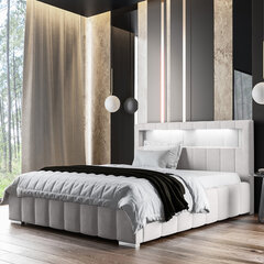 Кровать Selsey Foenum, 180x200 см, светло-серая цена и информация | Кровати | 220.lv