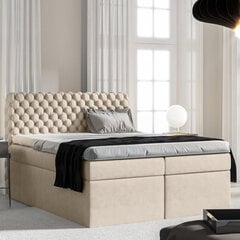 Кровать Selsey Costmary, 180x200см, бежевая цена и информация | Кровати | 220.lv