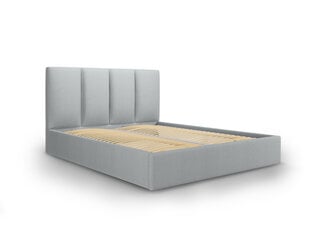 Кровать Micadoni Home Pyla 45, 180x200 см, светло-серая цена и информация | Кровати | 220.lv