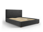 Кровать Micadoni Home Aranda, 180x200 см, темно-серая