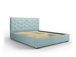 Кровать Micadoni Home Seri 45, 140x200 см, светло-синяя