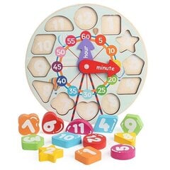 Детские деревянные часы цена и информация | Развивающие игрушки | 220.lv
