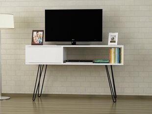 ТВ столик Kalune Design 756(I), 120 см, белый цена и информация | Тумбы под телевизор | 220.lv