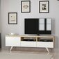 TV galdiņš Kalune Design 382(II), 150 cm, balts/smilškrāsas цена и информация | TV galdiņi | 220.lv