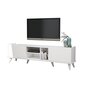 TV galdiņš Kalune Design 389, 180 cm, balts цена и информация | TV galdiņi | 220.lv