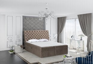 Кровать Monaco 180x200 см, коричневая цена и информация | Кровати | 220.lv