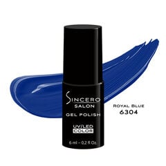 Gela nagu laka "Sincero Salon", 6 ml, ROYAL BLUE, 6304 цена и информация | Лаки для ногтей, укрепители | 220.lv