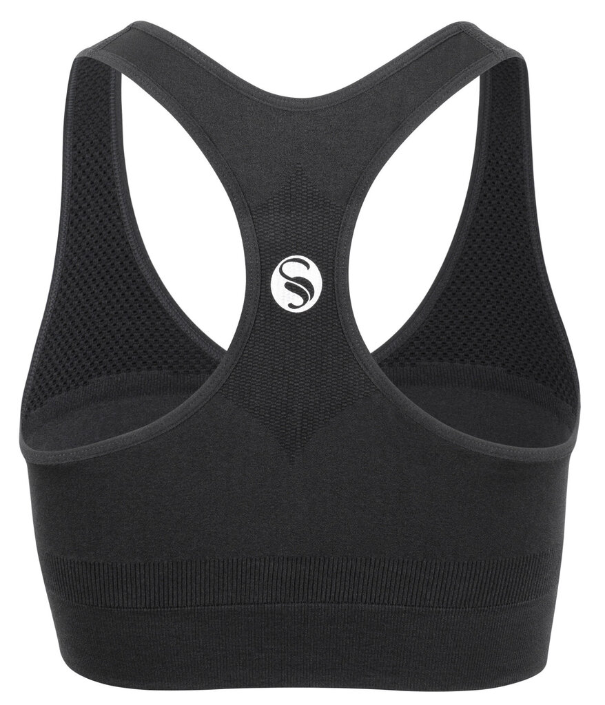 Sporta krūšturis sievietēm Stark Soul® seamless microfiber sport bustier, melns cena un informācija | Sporta apģērbs sievietēm | 220.lv