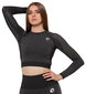 Sporta krekls sievietēm Stark Soul® women longsleeve sport crop top, melns cena un informācija | Sporta apģērbs sievietēm | 220.lv