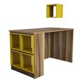Письменный стол Kalune Design 845 (I), коричневый/желтый
