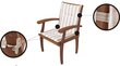 Spilvens krēslam Hobbygarden Miami, balts/smilškrāsas cena un informācija | Krēslu paliktņi | 220.lv