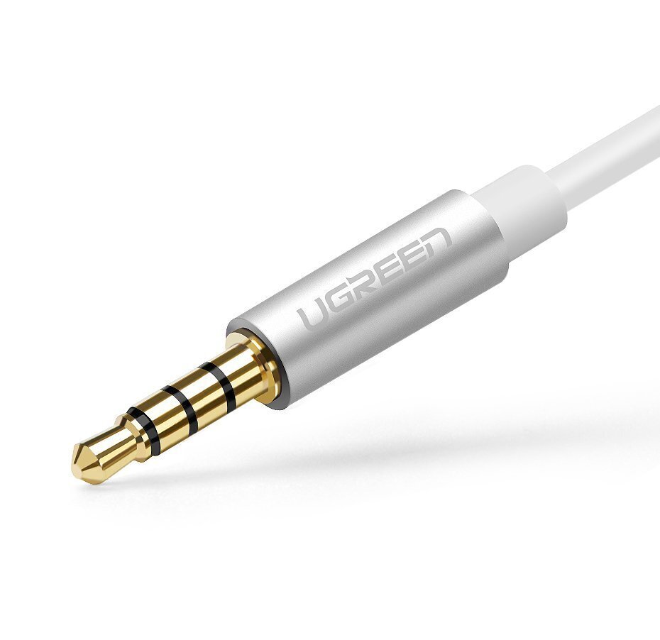 Audio vads ierīču savienošanai Ugreen 3,5 -> 2 x 3,5 mm (austiņas un mikrofons) 10 cm цена и информация | Savienotājkabeļi | 220.lv