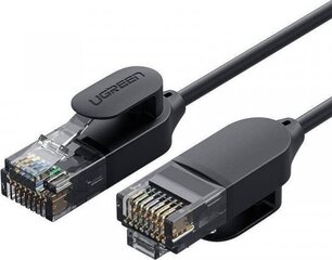 Сетевой кабель Ugreen NW122 RJ45, Cat.6A, UTP, 2 м, черный цена и информация | Кабели и провода | 220.lv