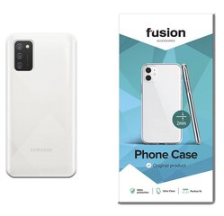 Silikona aizsargapvalks Fusion ultra clear series 2 mm Samsung A025 Galaxy A02S caurspīdīgs (EU Blister) cena un informācija | Telefonu vāciņi, maciņi | 220.lv