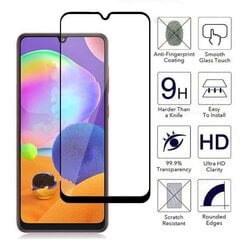 Aizsargstikls pilnam ekrānam Fusion 5D Samsung A325 Galaxy A32 4G melns cena un informācija | Ekrāna aizsargstikli | 220.lv