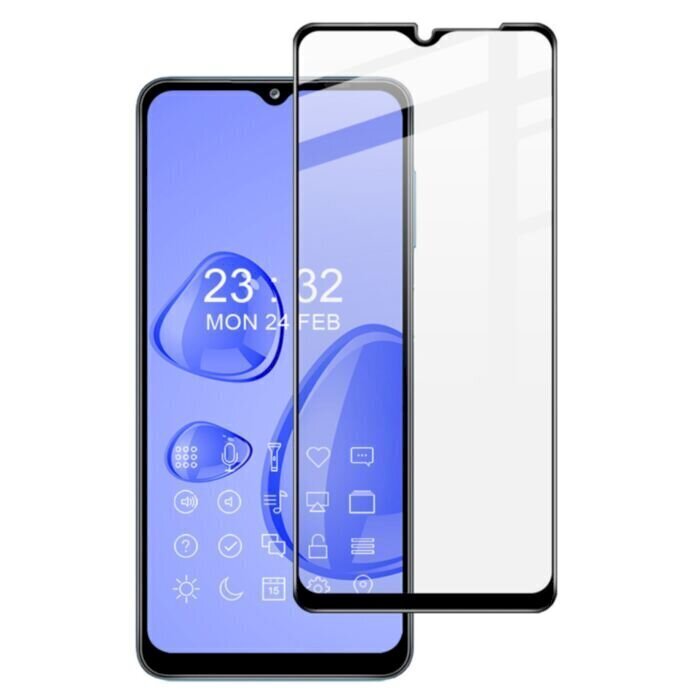 Aizsargstikls pilnam ekrānam Fusion 5D Samsung A325 Galaxy A32 4G melns цена и информация | Ekrāna aizsargstikli | 220.lv