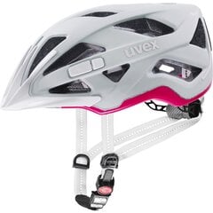 Велосипедный шлем Uvex City Active, белый/розовый, 56-60 см цена и информация | Шлемы | 220.lv