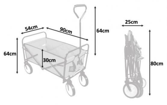 Saliekama dārza ķerra Garden Line цена и информация | Ķerras | 220.lv